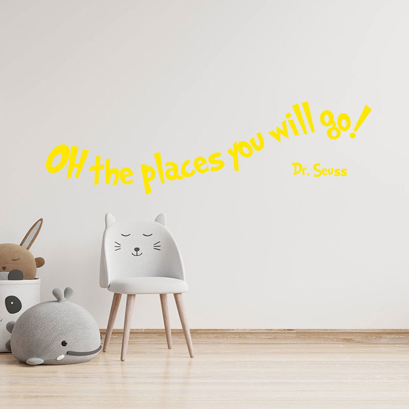 oh the places you will wall sticker