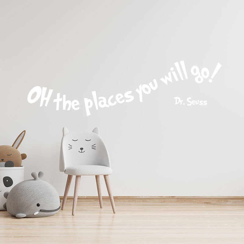 oh the places you will wall sticker