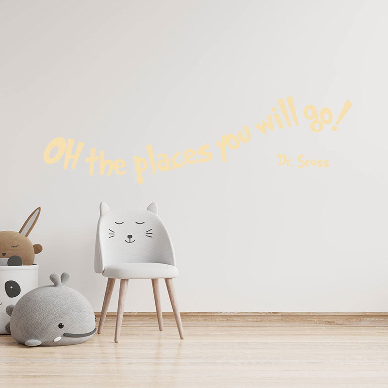 oh the places you will wall sticker