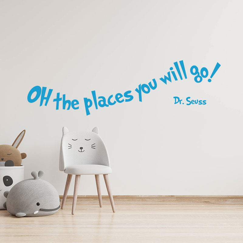 oh the places you will wall sticker