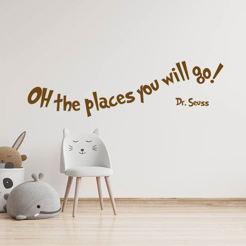 oh the places you will wall sticker
