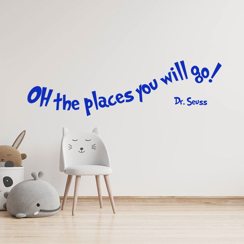 oh the places you will wall sticker