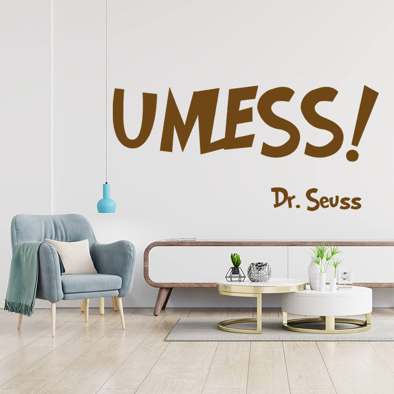 unless dr seuss wall sticker
