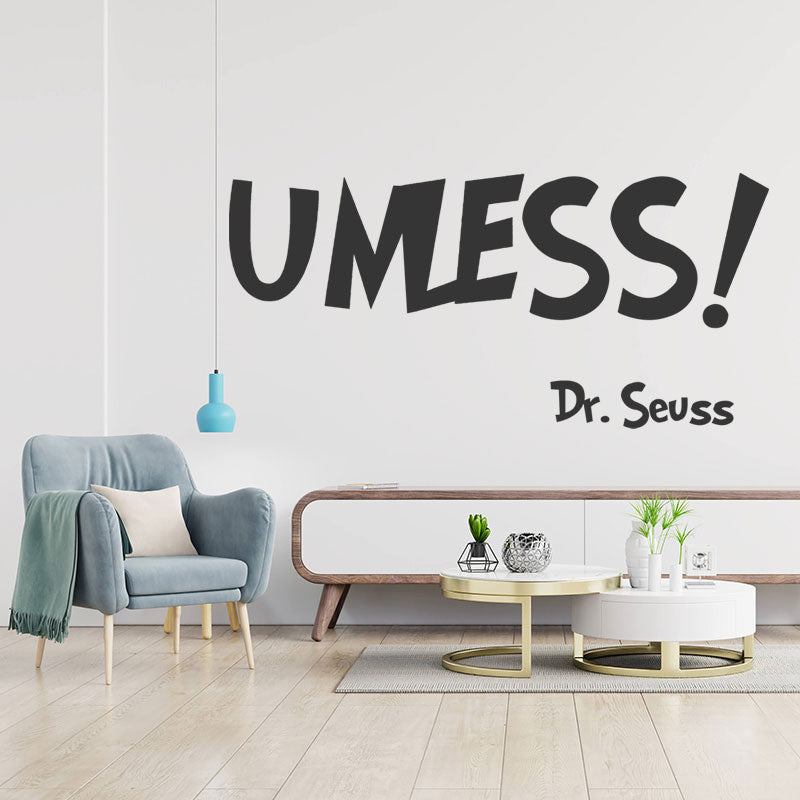 unless dr seuss wall sticker