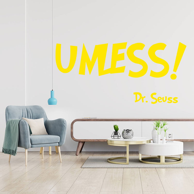 unless dr seuss wall sticker