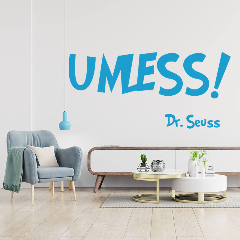 unless dr seuss wall sticker