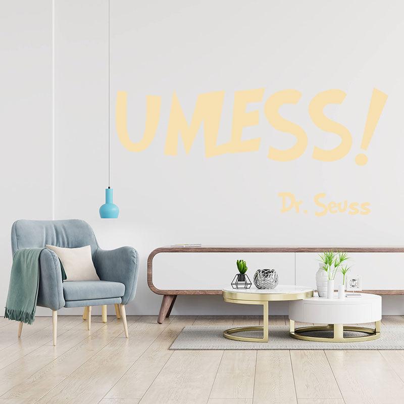 unless dr seuss wall sticker