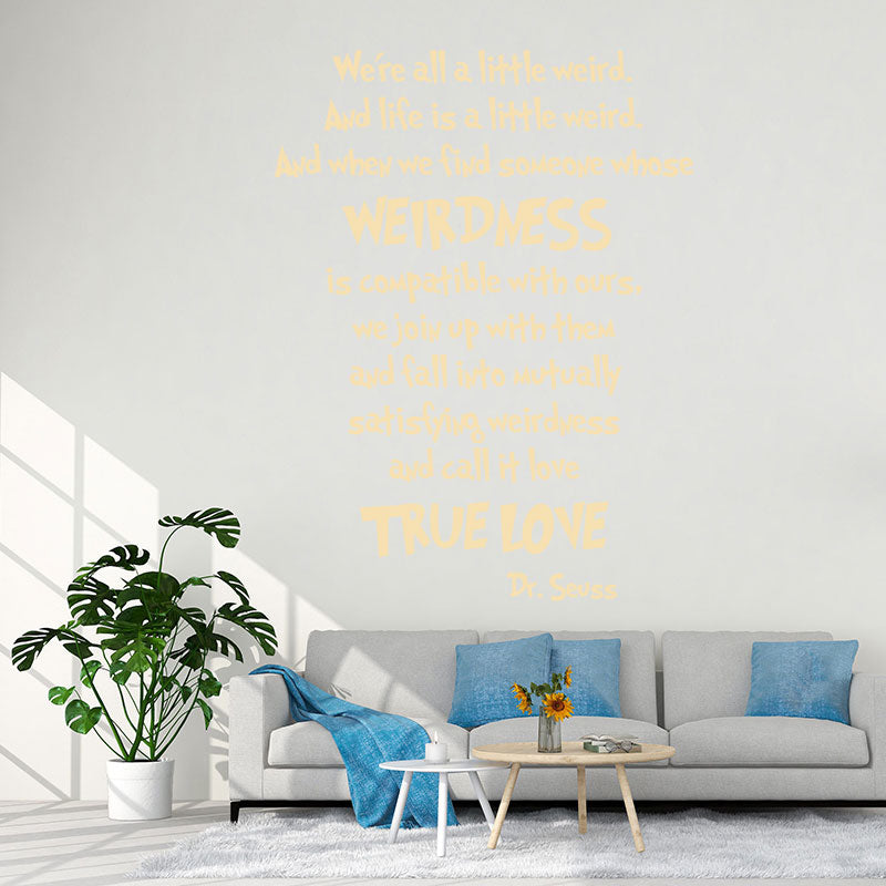 we are all a little wall sticker