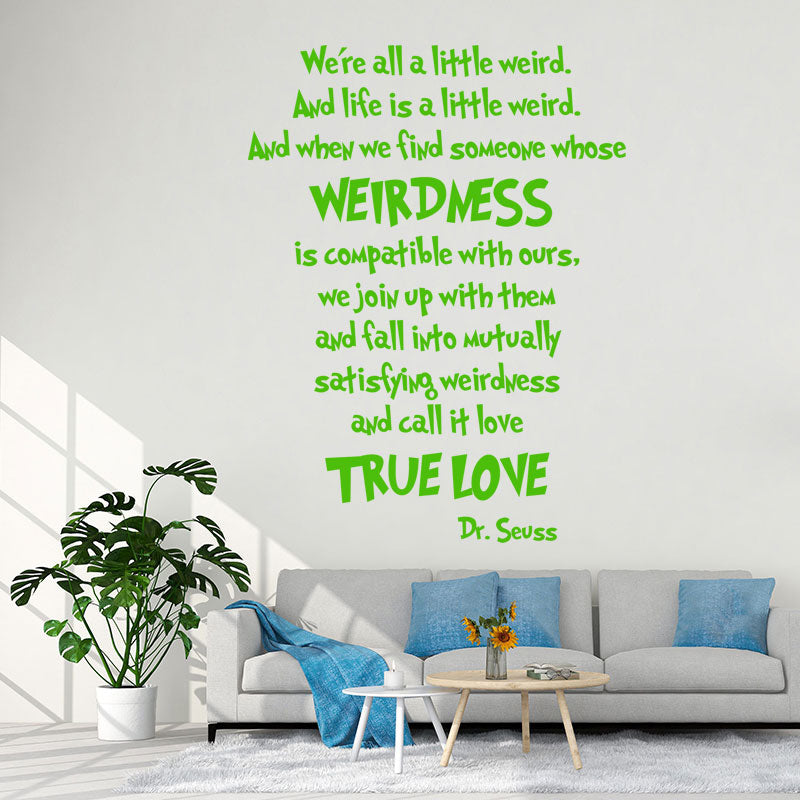 we are all a little wall sticker