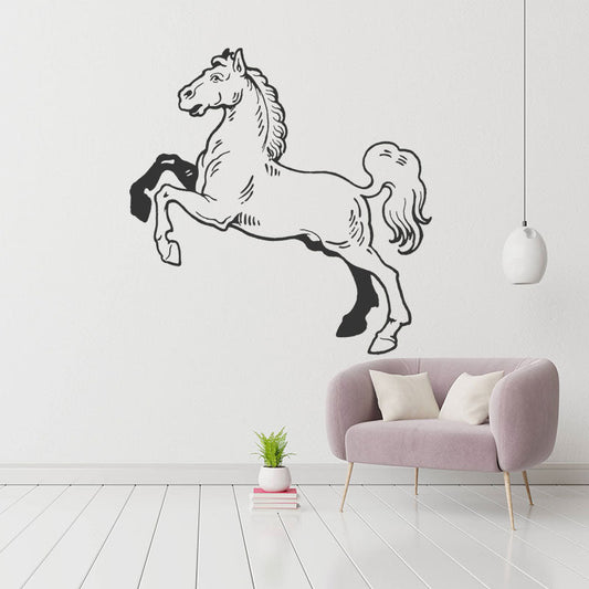 horse sticker decor equestrian themed wall sticker