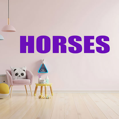 Horses Sticker - Motorhome or Trailer Decor with Elegant Graphics