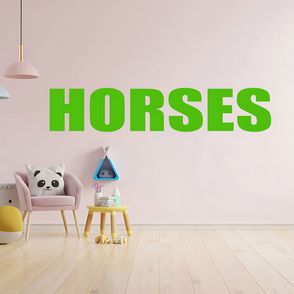 Horses Sticker - Motorhome or Trailer Decor with Elegant Graphics