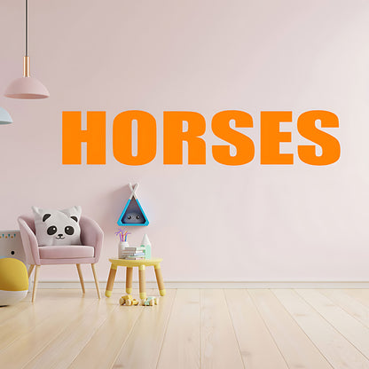 Horses Sticker - Motorhome or Trailer Decor with Elegant Graphics