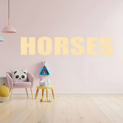 Horses Sticker - Motorhome or Trailer Decor with Elegant Graphics