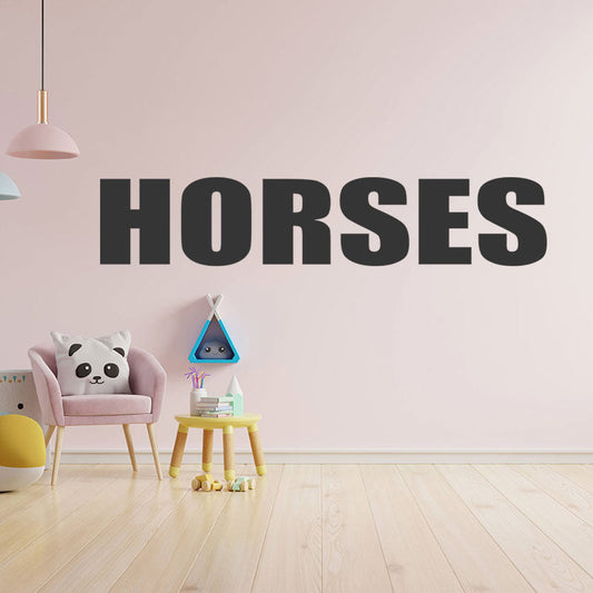 horses sticker motorhome or wall sticker