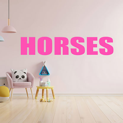 Horses Sticker - Motorhome or Trailer Decor with Elegant Graphics