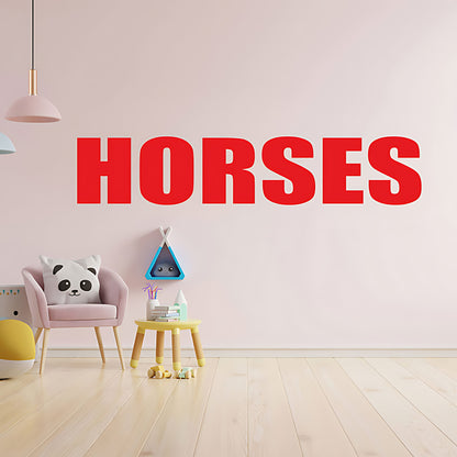 Horses Sticker - Motorhome or Trailer Decor with Elegant Graphics