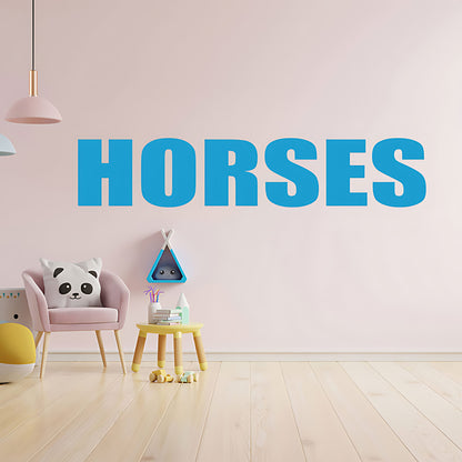 Horses Sticker - Motorhome or Trailer Decor with Elegant Graphics