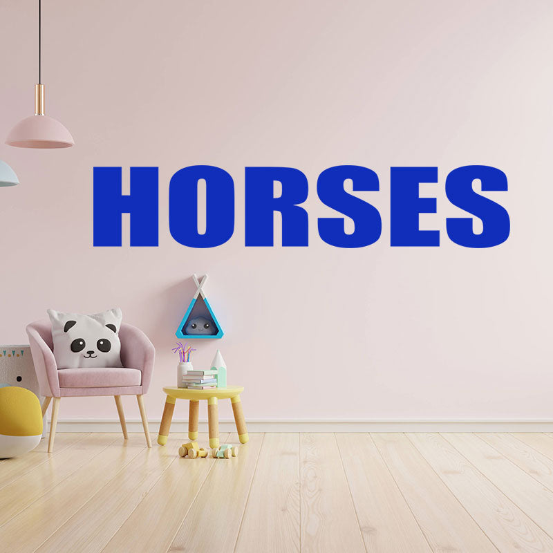 horses sticker motorhome or wall sticker