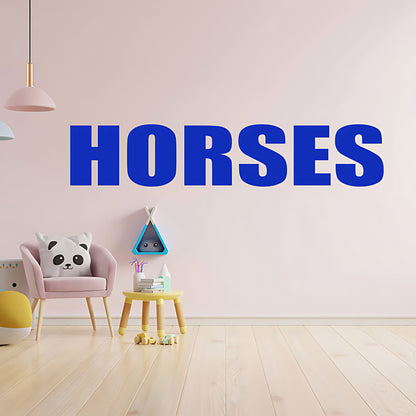 Horses Sticker - Motorhome or Trailer Decor with Elegant Graphics