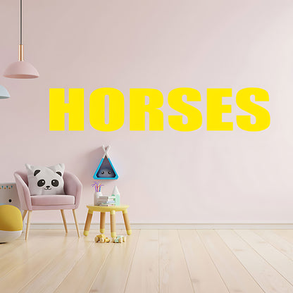 Horses Sticker - Motorhome or Trailer Decor with Elegant Graphics