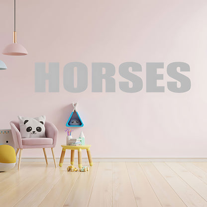 Horses Sticker - Motorhome or Trailer Decor with Elegant Graphics