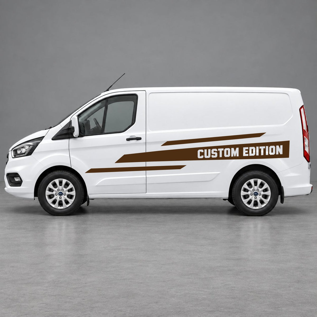 Ford Transit Custom Custom Edition Speed Side Stripes in Brown