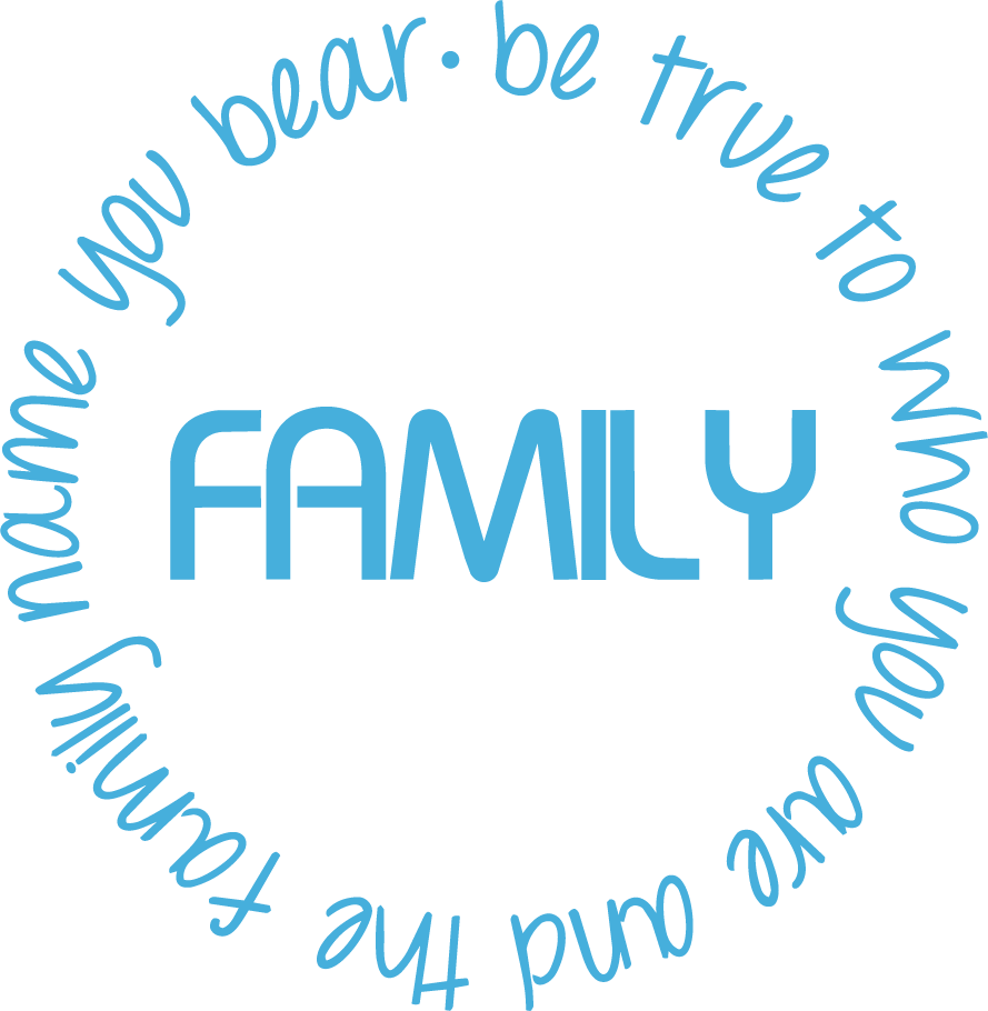 Family Circle Quote Wall Sticker — Be True to Who You Are