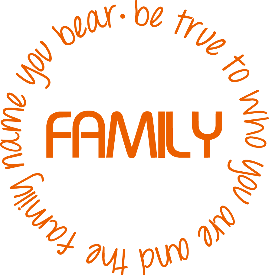 Family Circle Quote Wall Sticker — Be True to Who You Are