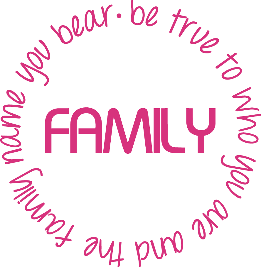 Family Circle Quote Wall Sticker — Be True to Who You Are