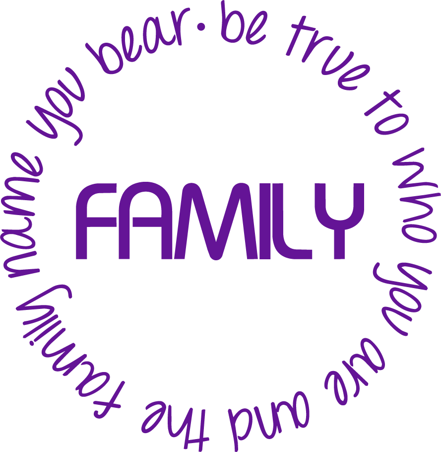 Family Circle Quote Wall Sticker — Be True to Who You Are