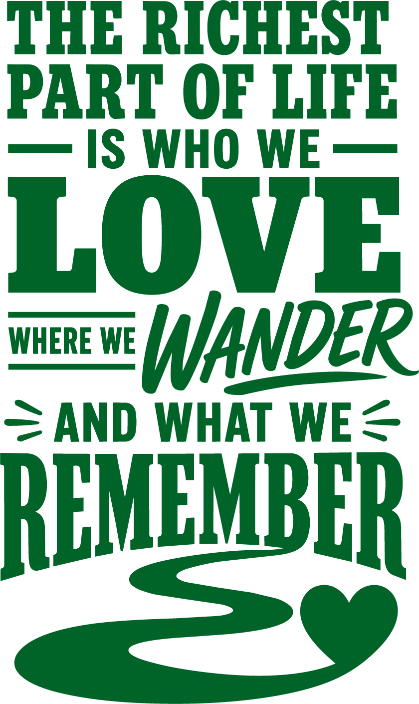 The Richest Part of Life is Who We Love — Inspirational Family Wall Sticker
