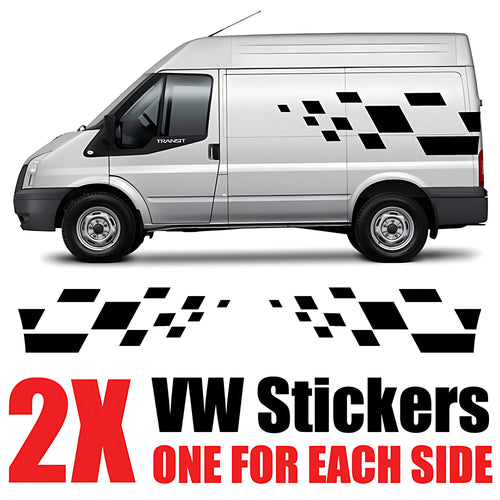 Ford Transit Racing Stripe Stickers and Decals