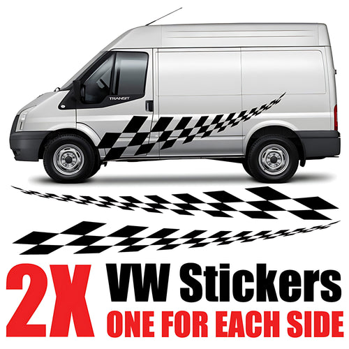 Ford Transit Track Style Stripe Stickers and Decals