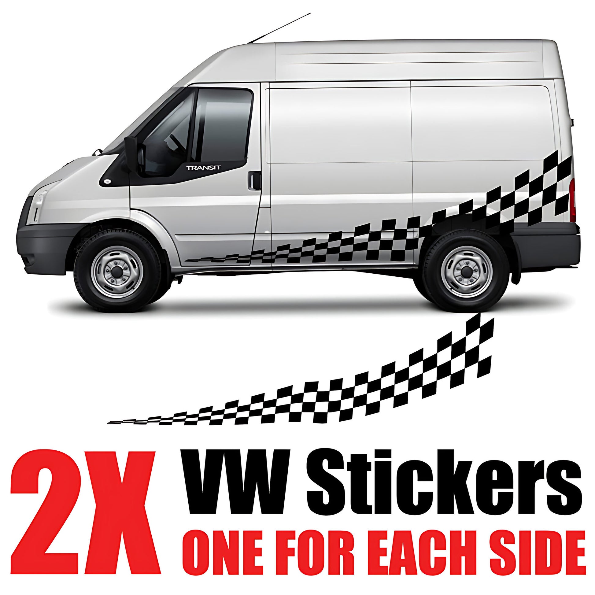 Ford Transit Racing Side Decal Stickers and Decals
