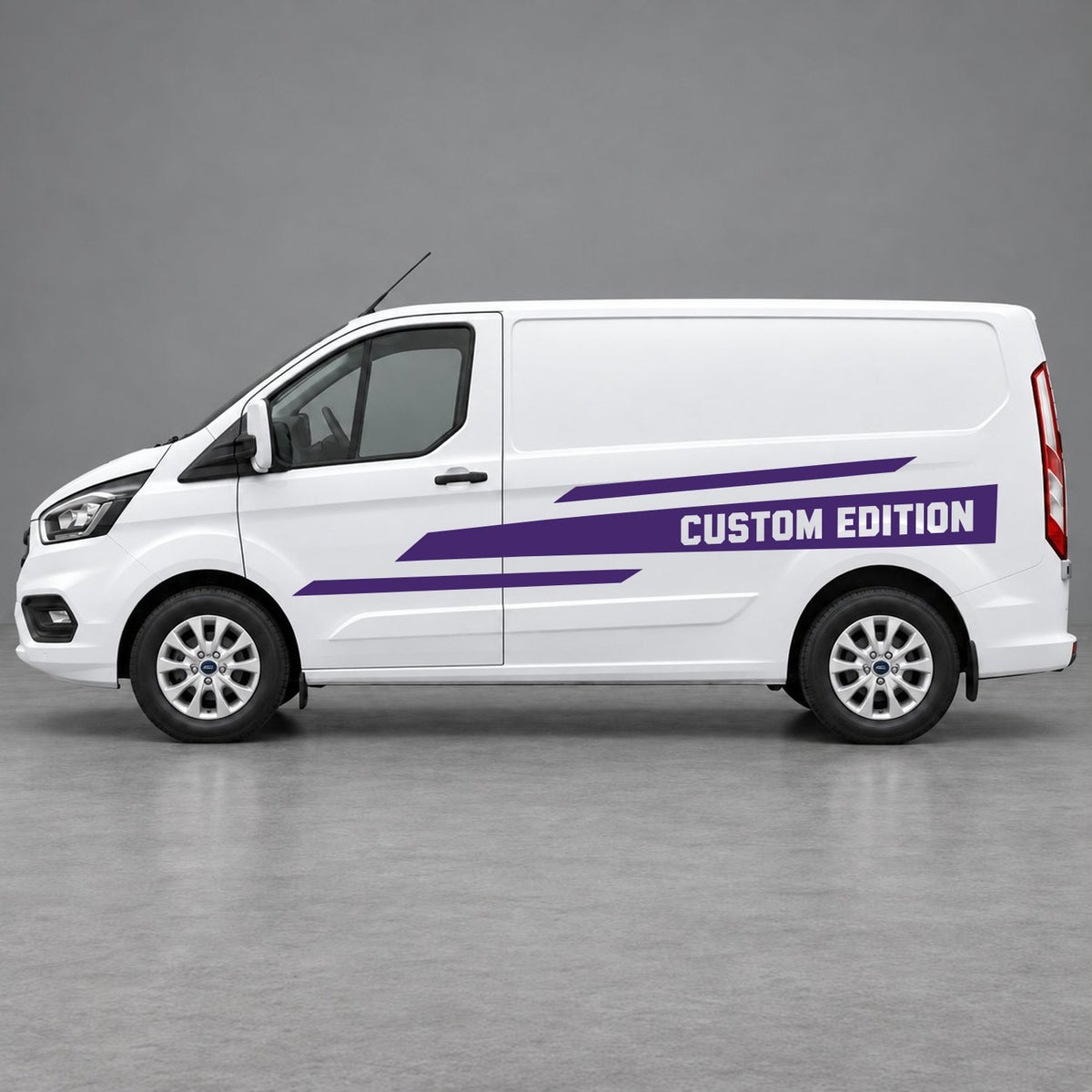 Ford Transit Custom Custom Edition Speed Side Stripes in Purple