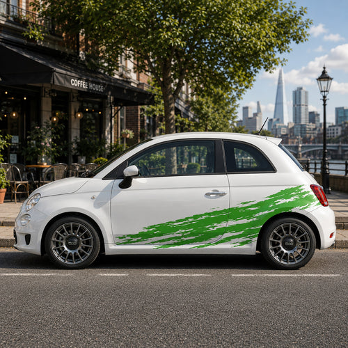 Fiat 500 Paint Splash Side Graphic