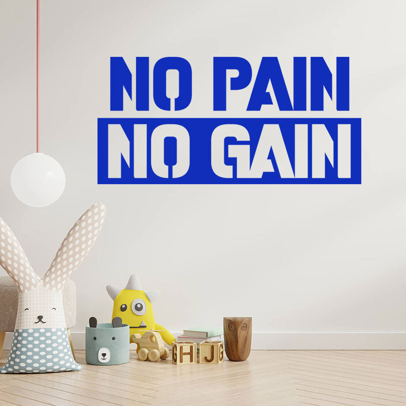 push yourself gym exercise motivational wall sticker
