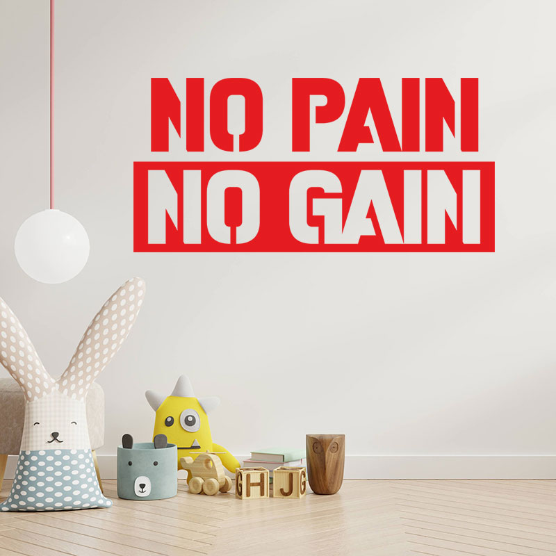 push yourself gym exercise motivational wall sticker