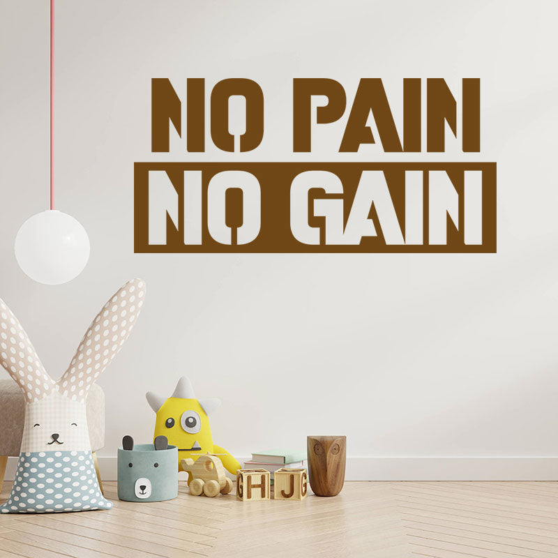 push yourself gym exercise motivational wall sticker