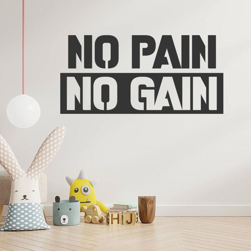 push yourself gym exercise motivational wall sticker