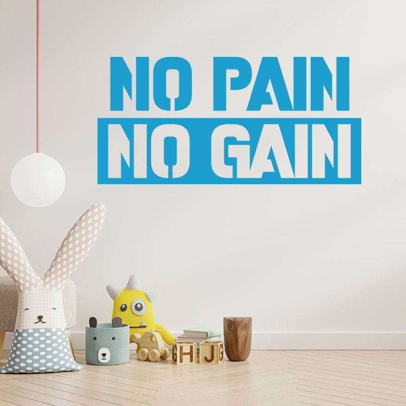 push yourself gym exercise motivational wall sticker