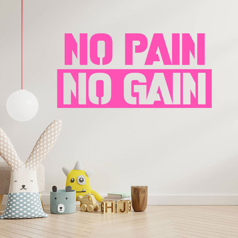push yourself gym exercise motivational wall sticker