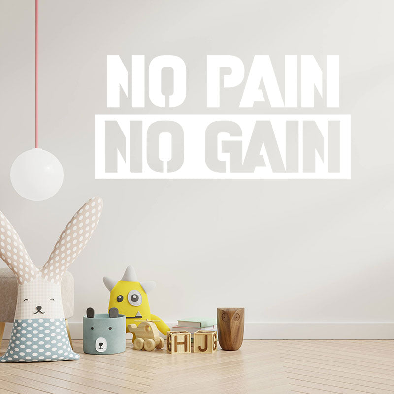 push yourself gym exercise motivational wall sticker