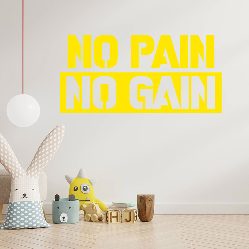 push yourself gym exercise motivational wall sticker