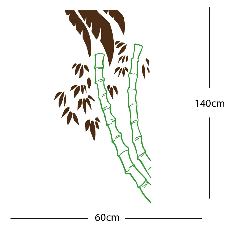 bamboo tree wall sticker