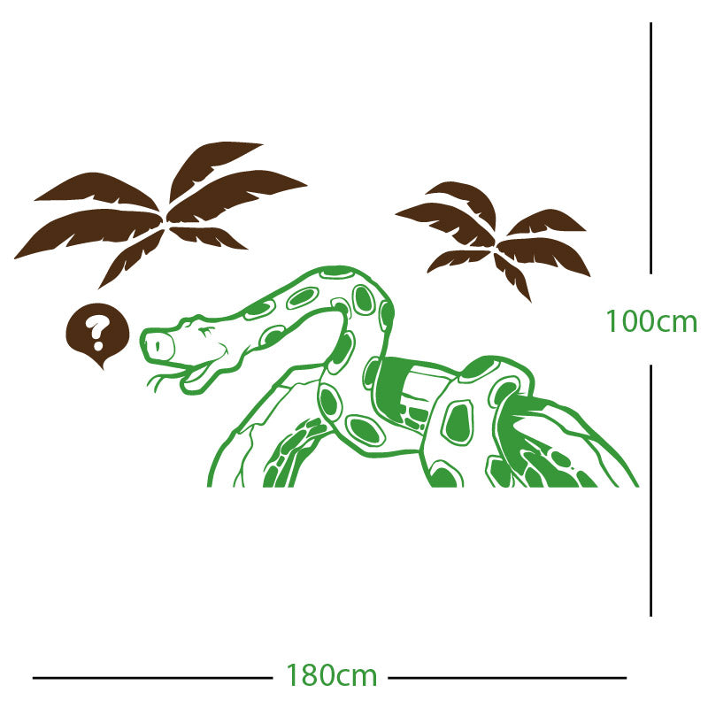 jungle snake wall sticker