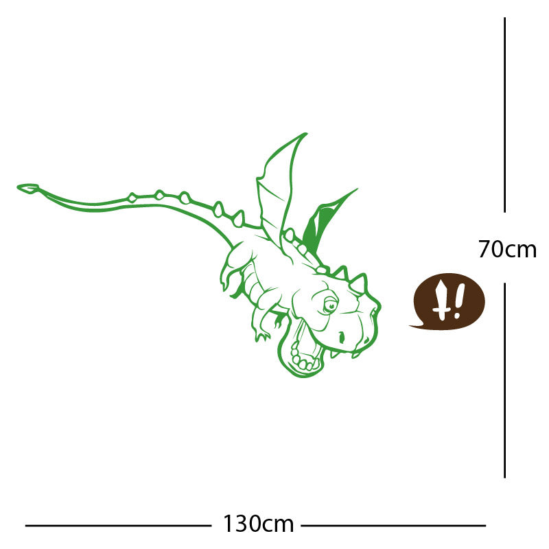 flying dragon decal wall sticker