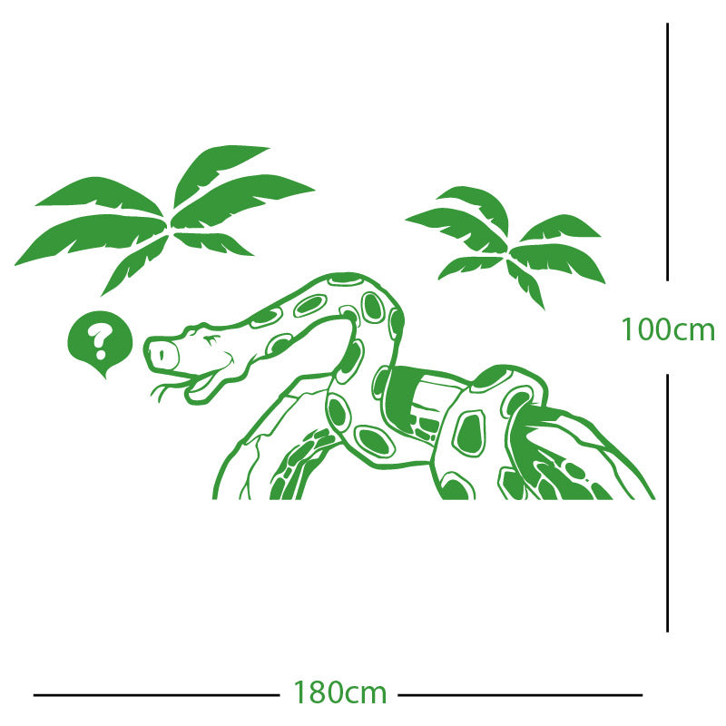 jungle snake wall sticker