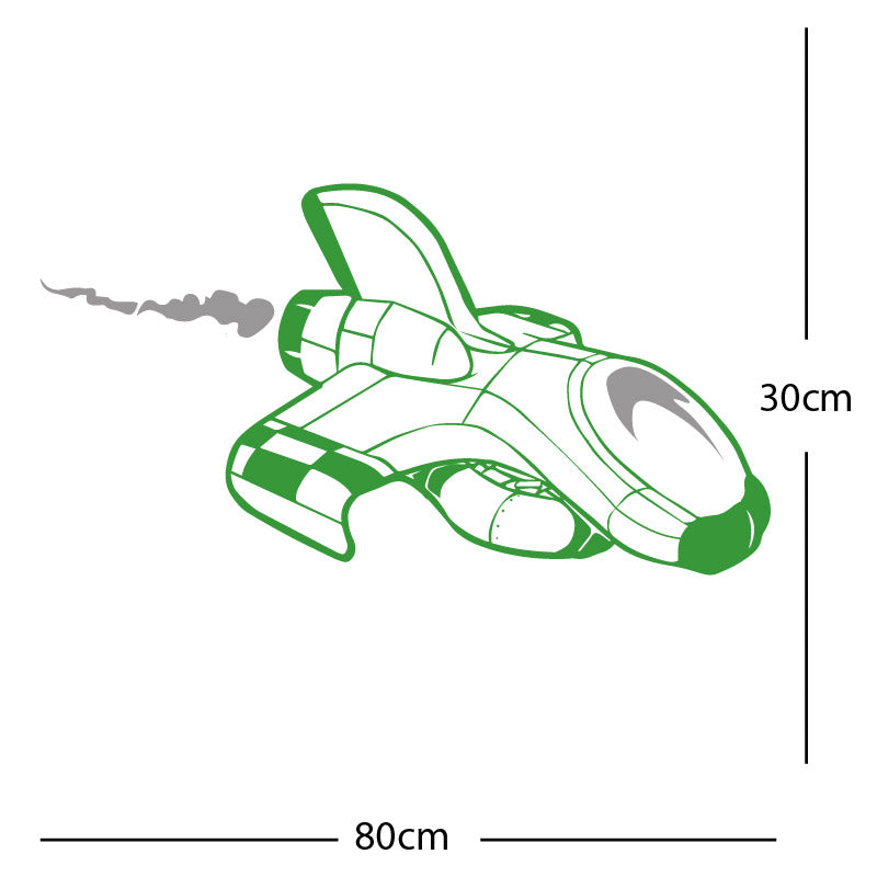 space ship kids space themed rocket wall sticker